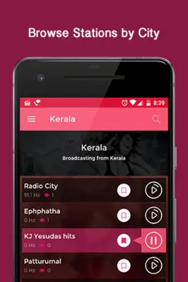 Indian FM Radio HD android App screenshot 2